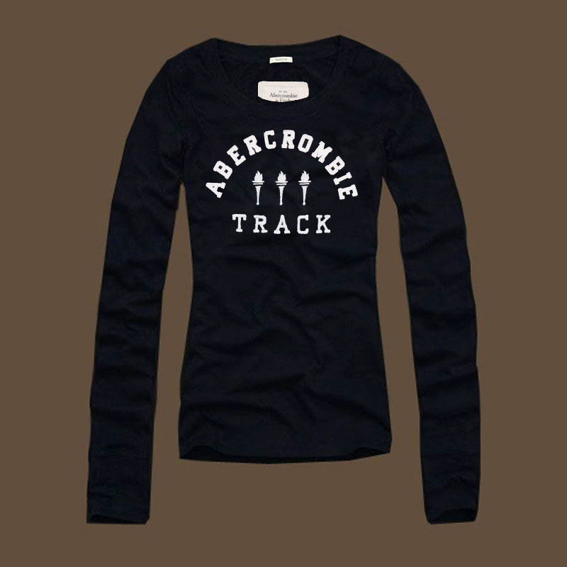 Abercrombie Fitch Mujeres De Cuello Redondo Largo Remera AF8156